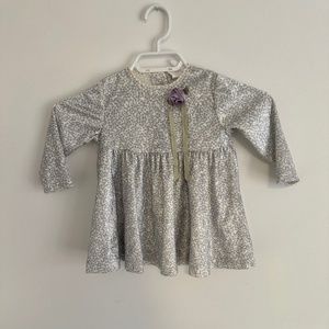 Silver flower dress